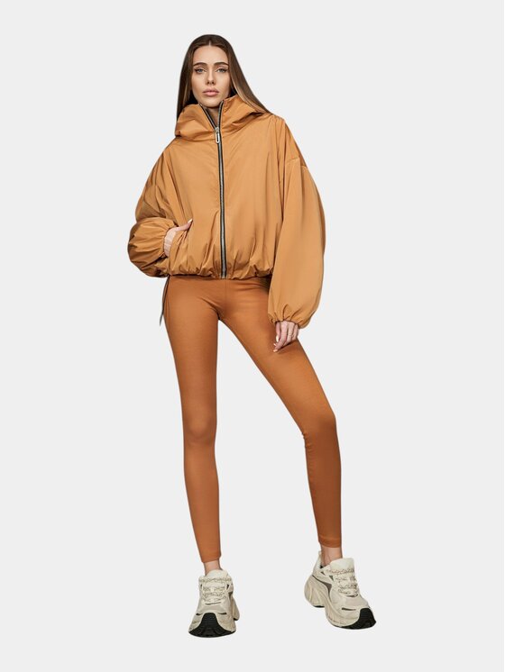 Nobrand Nobrand Kurtka anorak Jacheta Amber Nomad Shell -J27106 Brązowy Basic Fit