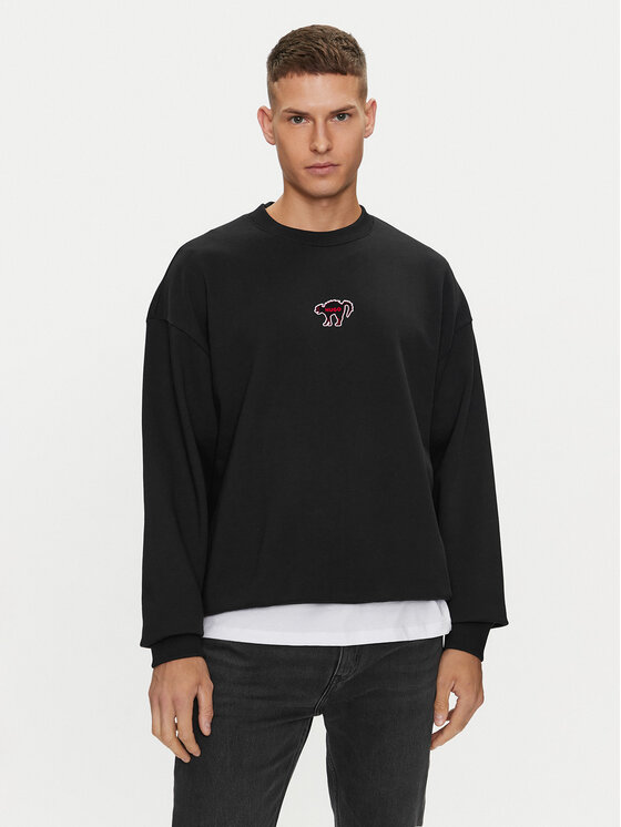 HUGO Hugo Sweatshirt Duberries 50518981 Schwarz Relaxed Fit
