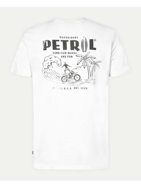 Petrol Industries Petrol Industries Футболка M-1040-TSR635 Білий Regular Fit