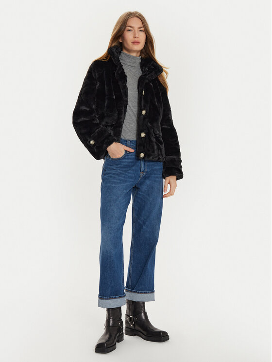Vero Moda Vero Moda Pelzmantel Sonjaeva 10310303 Schwarz Regular Fit