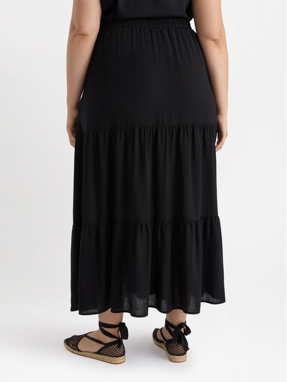 Fiorella Rubino Fiorella Rubino Gonna maxi 1000L000513N033 Nero A-Line Fit