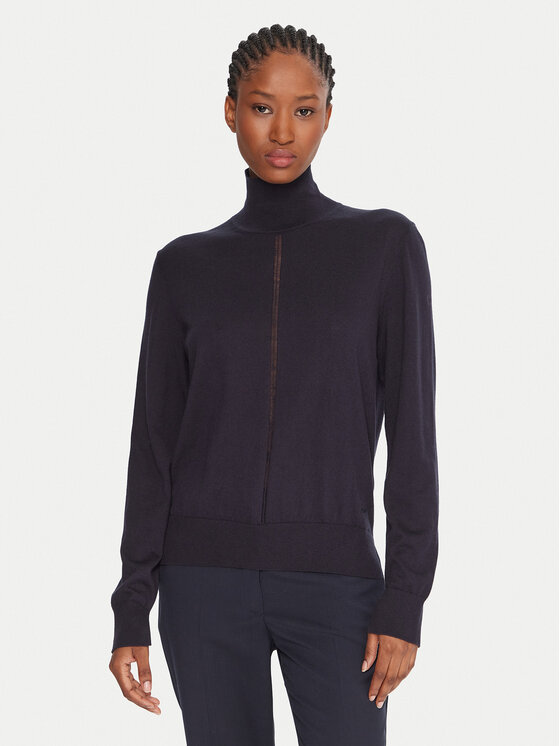 BOSS BOSS Rollkragenpullover C_Faghettini 50551356 Dunkelblau Regular Fit