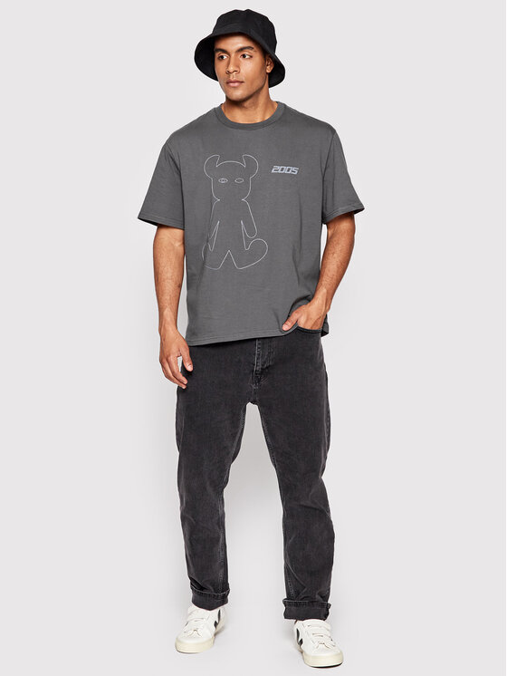 2005 2005 Tricou Unisex Horned Gri Relaxed Fit