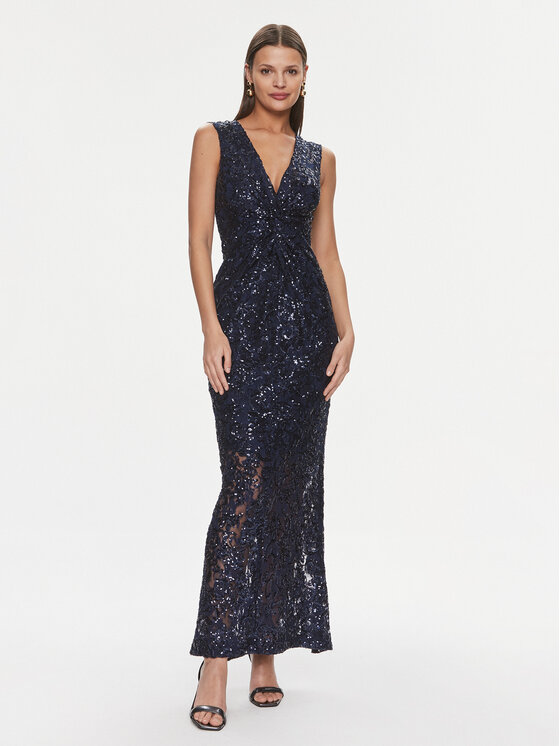Rinascimento Rinascimento Rochie de seară CFC0117530003 Bleumarin Slim Fit