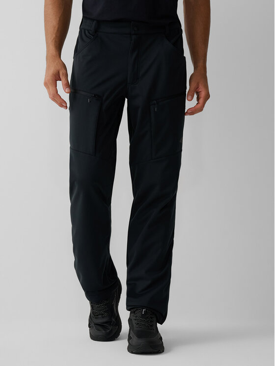 4F 4F Spodnie outdoor TACTICAL LINE Czarny Regular Fit