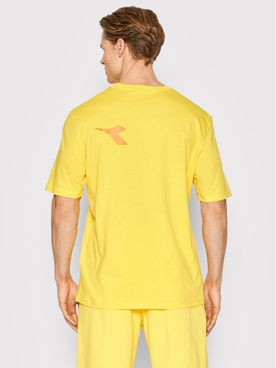Diadora Diadora T-Shirt Unisex Manifesto 502.178208 Żółty Loose Fit