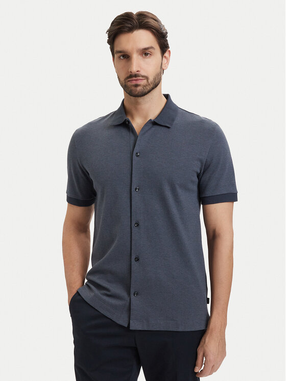 BOSS BOSS Риза H-Powell 102 50560014 Тъмносин Regular Fit