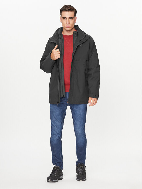 Wrangler Wrangler Μπουφάν χειμωνιάτικο Waterproof Puffer 112338836 Μαύρο Regular Fit