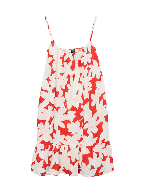 Vero Moda Vero Moda Nyári ruha Dicthe 10323634 Piros Regular Fit