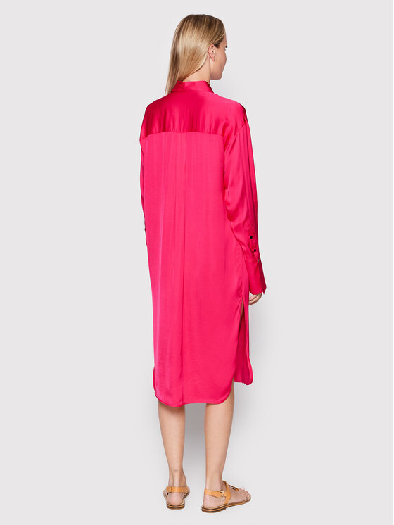 Herskind Herskind Φόρεμα πουκάμισο Barba 4422370 Ροζ Oversize