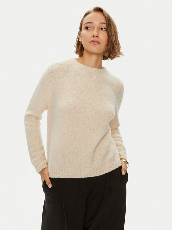 Weekend Max Mara Džemper 2425366111 Écru Regular Fit