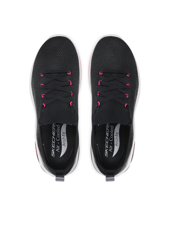 Skechers Skechers Sneakersy Go Walk Arch Fit 124863/BKHP Čierna