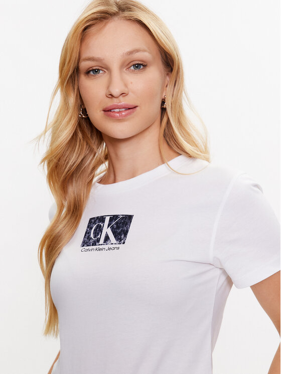 Calvin Klein Jeans Calvin Klein Jeans T-shirt J20J221631 Bijela Regular Fit