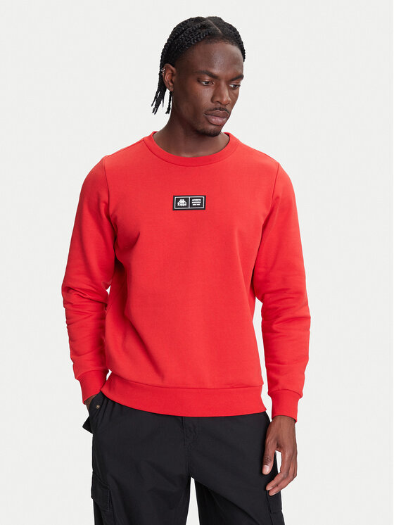 Kappa Kappa Pulóver Authentic Nymphe 321Y1MW Piros Comfort Fit