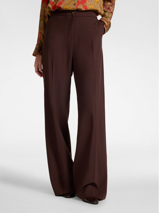 Elena Mirò Elena Mirò Pantaloni di tessuto P800P000575N058 Marrone Slim Fit