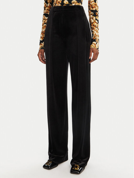 Balmain Balmain Szövet nadrág DF0PQ312JG50 Fekete Regular Fit
