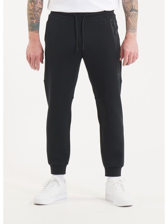 PITBULL PITBULL Spodnie dresowe DOGWOOD POCKET Czarny Regular Fit
