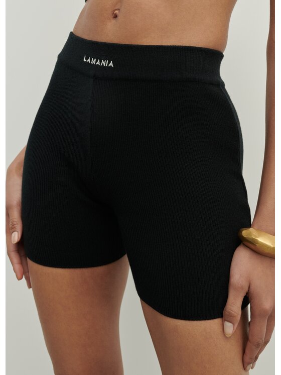 La Mania La Mania Pantaloncini sportivi ENDING SZORTY 800 Nero Classic Fit