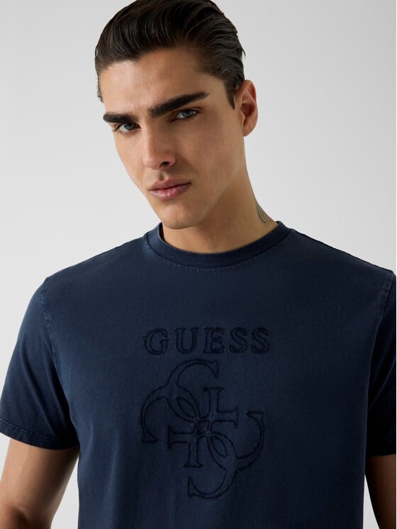 Guess Guess T-Shirt 183046 Blau Classic Fit
