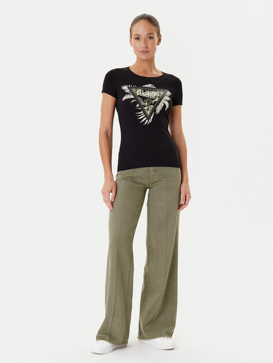 Guess Guess Тишърт W5YI13 J1314 Черен Regular Fit