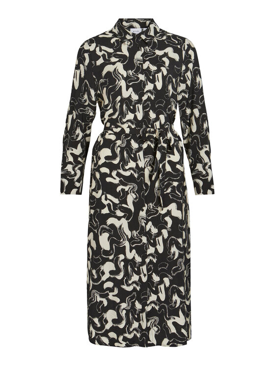 Vila Vila Haljina košulja 14088840 Crna Regular Fit