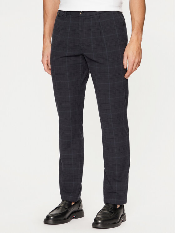 Tommy Hilfiger Chino nohavice MW0MW37726 Tmavomodrá Tapered Fit