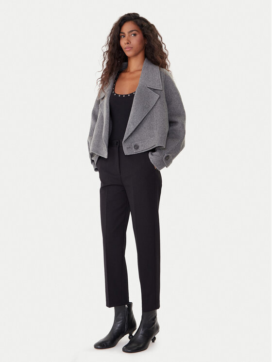 ViCOLO ViCOLO Штани з тканини TF0229 Чорний Regular Fit