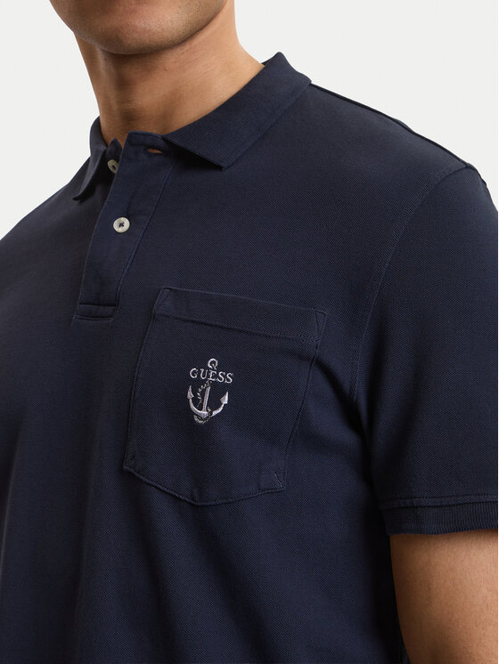 Guess Guess Polo M6GP48 K3476 Tamnoplava Regular Fit