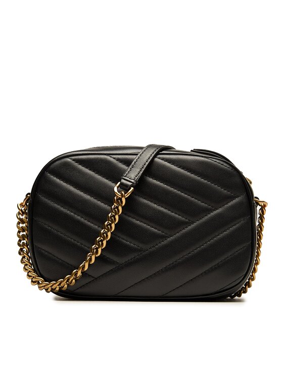 Tory Burch Tory Burch Kabelka Kira Chevron Camera Bag 152353 Černá