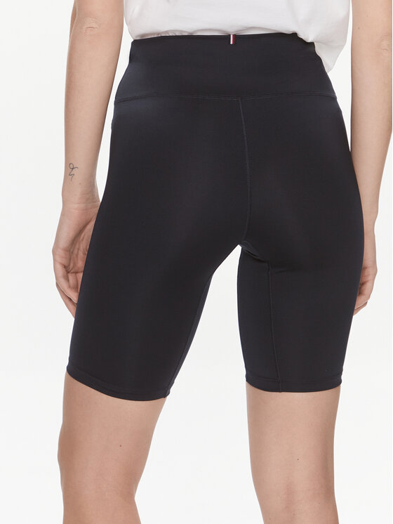 Tommy Hilfiger Tommy Hilfiger Kerékpáros nadrág Essentials Hw Flag Fitted Short WW0WW41112 Sötétkék Skinny Fit