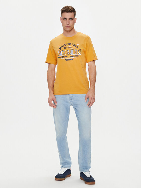 Jack&Jones Jack&Jones T-shirt Logo 12254862 Žuta Standard Fit