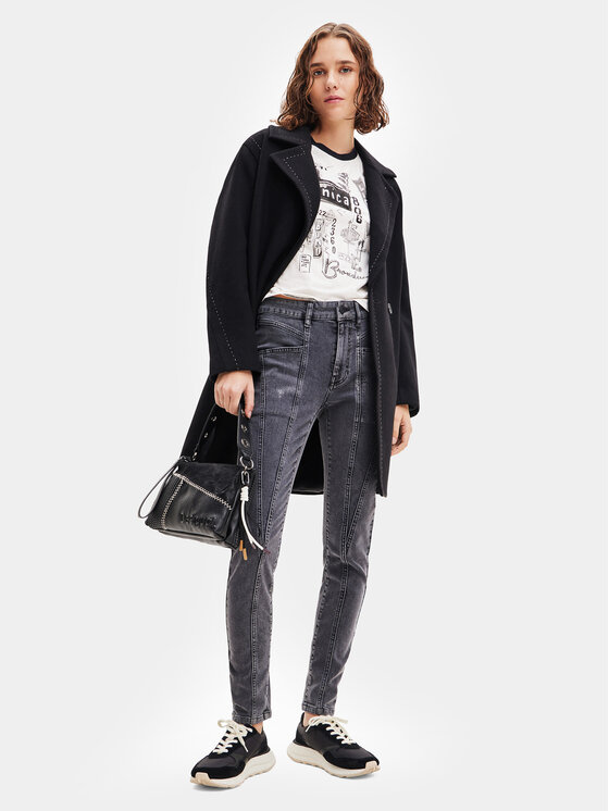 Desigual Desigual Džínsy 23WWDD91 Sivá Slim Fit