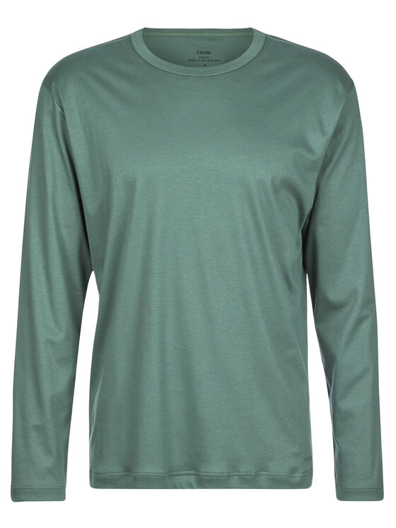Calida Calida T-Shirt 15887 Zielony Regular Fit