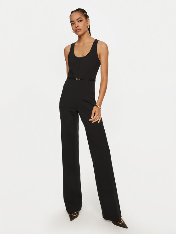 TWINSET Overal 242TP224F Čierna Slim Fit