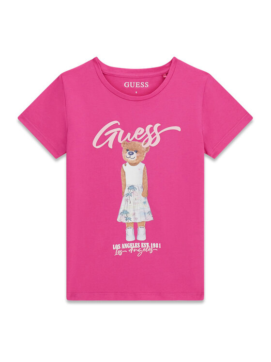 Guess Guess Tricou J6GI04 K6YW4 Roz Regular Fit