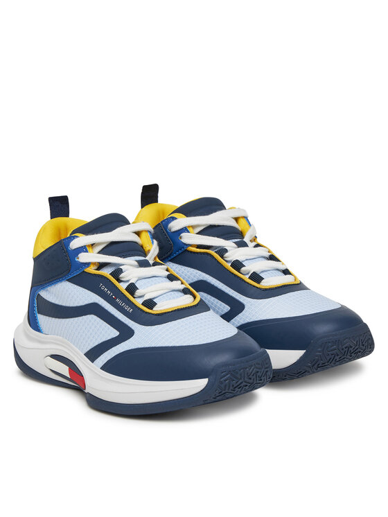 Tommy Hilfiger Tommy Hilfiger Sneakersy Low Cut Lace-Up T3B9-33884-1695 Granatowy