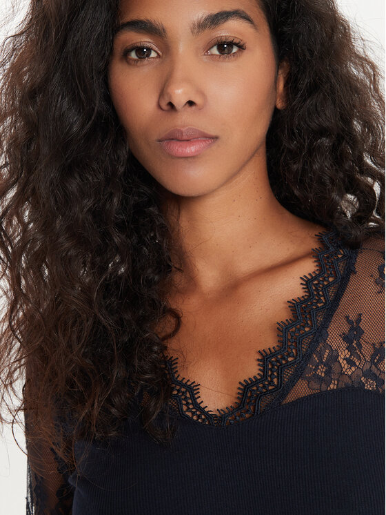 Morgan Morgan Bluse 242-TLAMI Dunkelblau Slim Fit