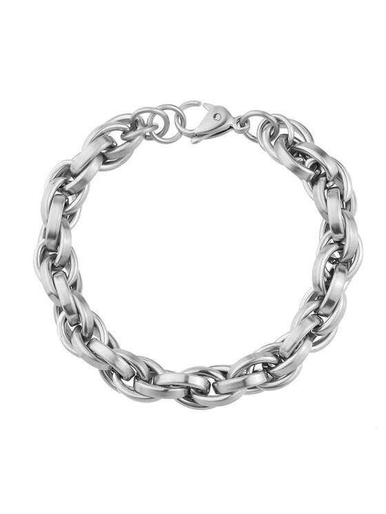 Manoki manoki Bransoletka BA1091 Srebrny