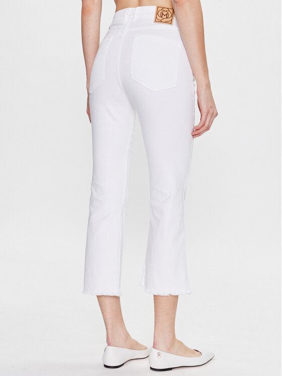 Marella Marella Pantaloni din material Olpe 2331310334 Alb Regular Fit