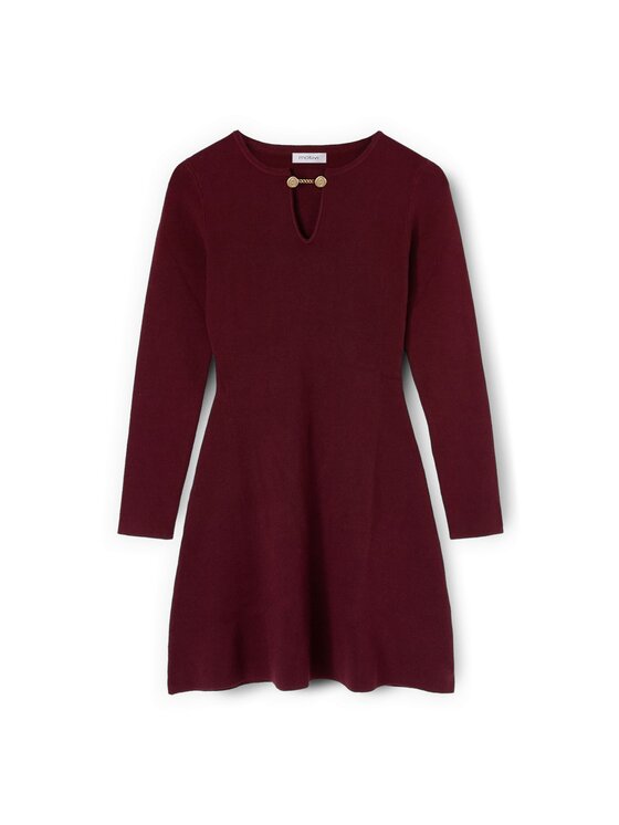 Motivi Motivi Abito da sera 7634W001548N036 Bordeaux Slim Fit