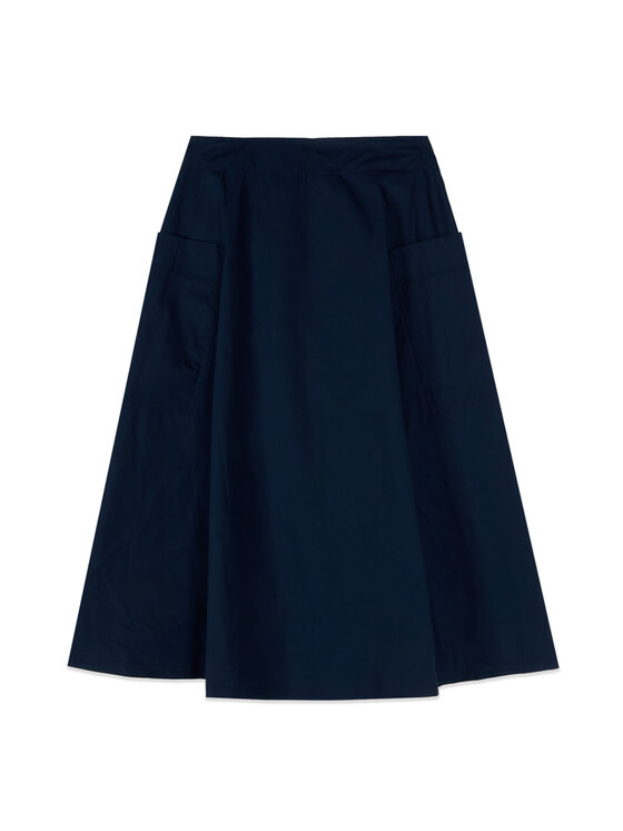 Oltre Oltre Spódnica midi 1001J000295N034 Niebieski Regular Fit