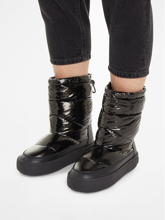 Tommy Jeans Tommy Jeans Μπότες Χιονιού Tjw Winter Boot EN0EN02252 Μαύρο