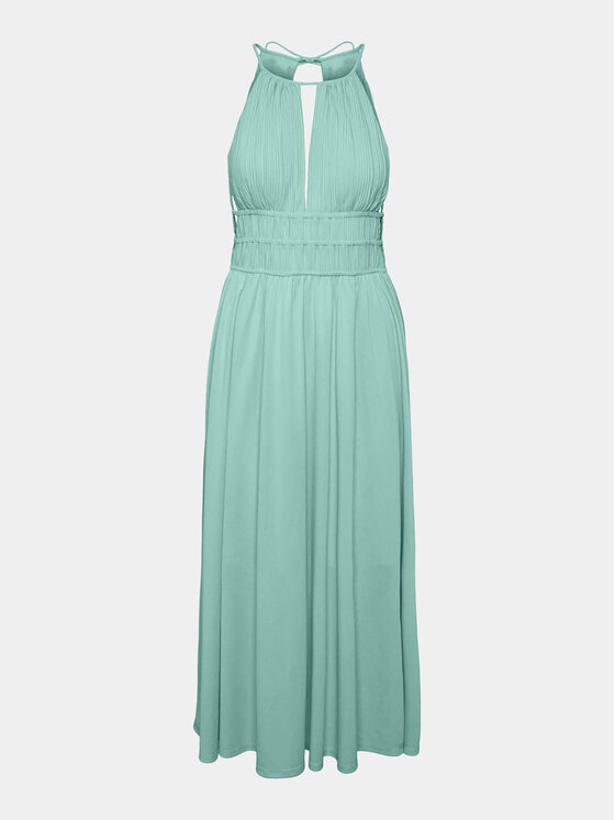 YAS YAS Koktejlové šaty Olinda 26032460 Zelená Regular Fit