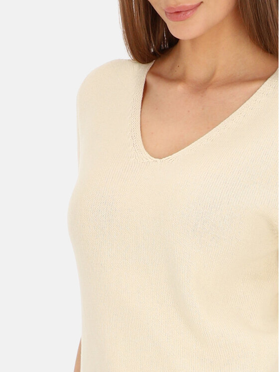 L’AF L’AF Sweter Fredo Beżowy Regular Fit