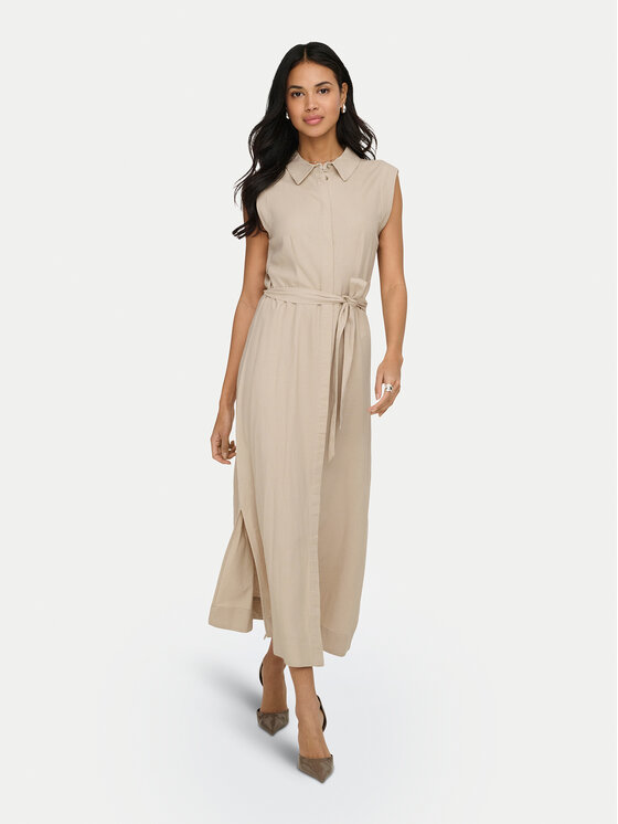 ONLY ONLY Hemdkleid Goa 15363697 Beige Regular Fit