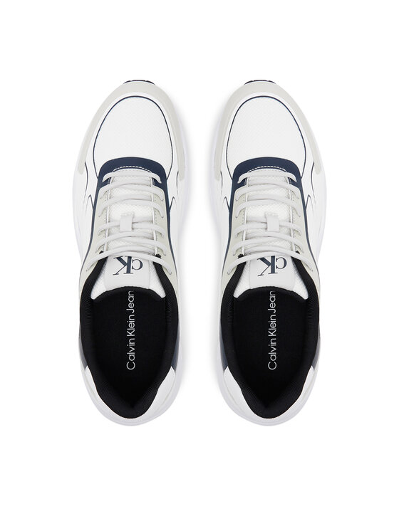 Calvin Klein Jeans Calvin Klein Jeans Laisvalaikio batai Retro Tennis Low Knit Mix YM0YM01310 Balta