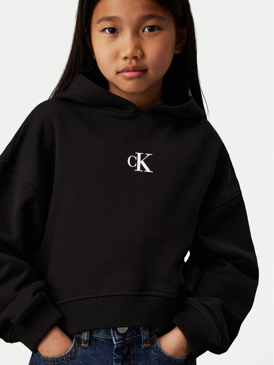 Calvin Klein Jeans Calvin Klein Jeans Суитшърт IG0IG02755 D Черен Boxy Fit