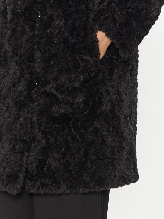 Joseph Ribkoff Joseph Ribkoff Pelzmantel 243903 Schwarz Loose Fit