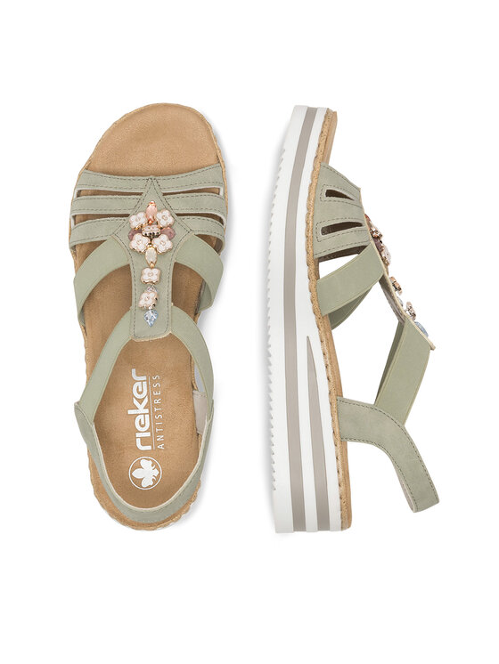 Rieker Rieker Sandalen V0245-52 Grün