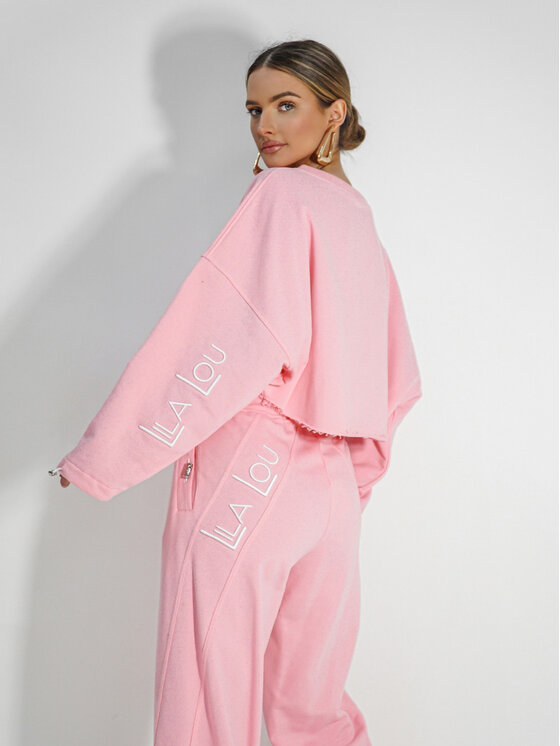LilaLou LilaLou Dres Alex Różowy Regular Fit